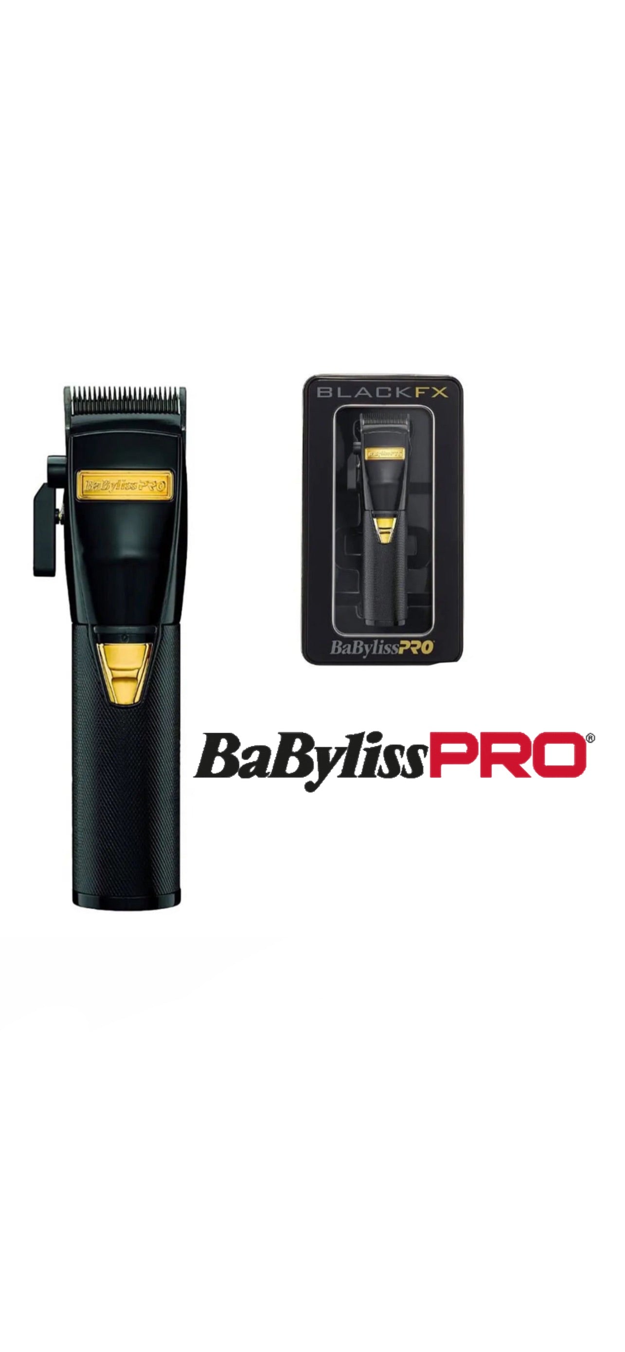 BABYLISS PRO BLACK METAL CLIPPER BLACK FX