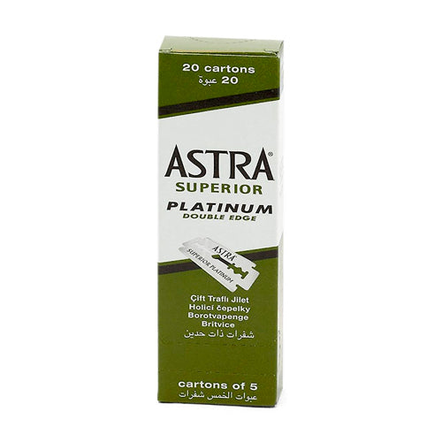 Laminas Barbear Astra Superior Platinum – 20 Caixas = 100u